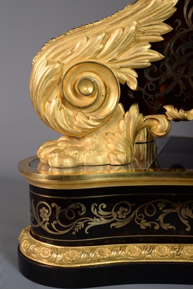 Jacques THURET (1669-1738) - Pendule astronomique montée dans une caisse en marqueterie Boulle attribuée à Alfred-Emmanuel BEURDELEY (1847-1919) - Ancienne collection du duc de Mouchy Jacques THURET (1669-1738) - Pendule astronomique montée dans une caisse en marqueterie Boulle attribuée à Alfred-Emmanuel BEURDELEY (1847-1919) - Ancienne collection du duc de Mouchy-14