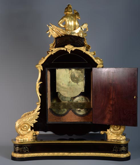 Jacques THURET (1669-1738) - Pendule astronomique montée dans une caisse en marqueterie Boulle attribuée à Alfred-Emmanuel BEURDELEY (1847-1919) - Ancienne collection du duc de Mouchy Jacques THURET (1669-1738) - Pendule astronomique montée dans une caisse en marqueterie Boulle attribuée à Alfred-Emmanuel BEURDELEY (1847-1919) - Ancienne collection du duc de Mouchy-16
