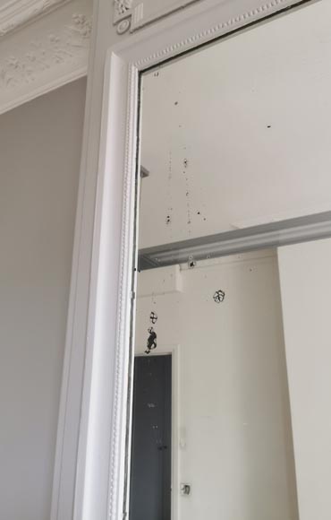 Trumeau en stuc et bois peint de style Louis XVI Trumeau en stuc et bois peint de style Louis XVI-3