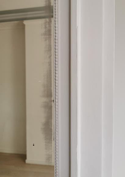 Trumeau en stuc et bois peint de style Louis XVI Trumeau en stuc et bois peint de style Louis XVI-4