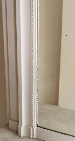 Trumeau en stuc et bois peint de style Louis XVI Trumeau en stuc et bois peint de style Louis XVI-5