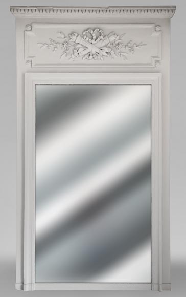 Trumeau en stuc et bois peint Trumeau en stuc et bois peint-0