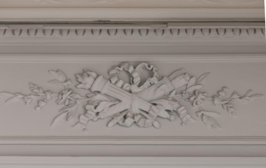 Trumeau en stuc et bois peint Trumeau en stuc et bois peint-1