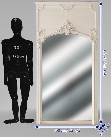 Trumeau de style Louis XV au décor de coquille asymétrique Trumeau de style Louis XV au décor de coquille asymétrique-6