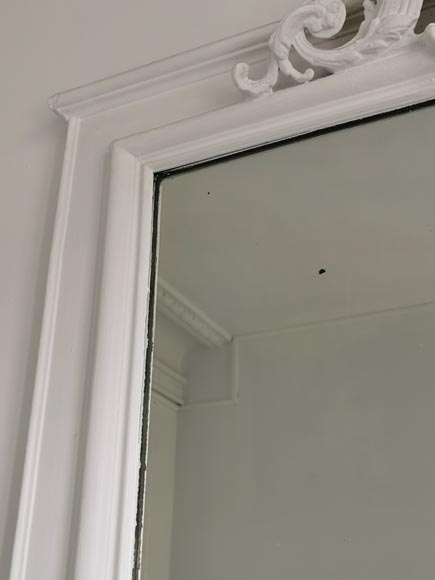 Trumeau en stuc et bois peint de style Régence Trumeau en stuc et bois peint de style Régence-3