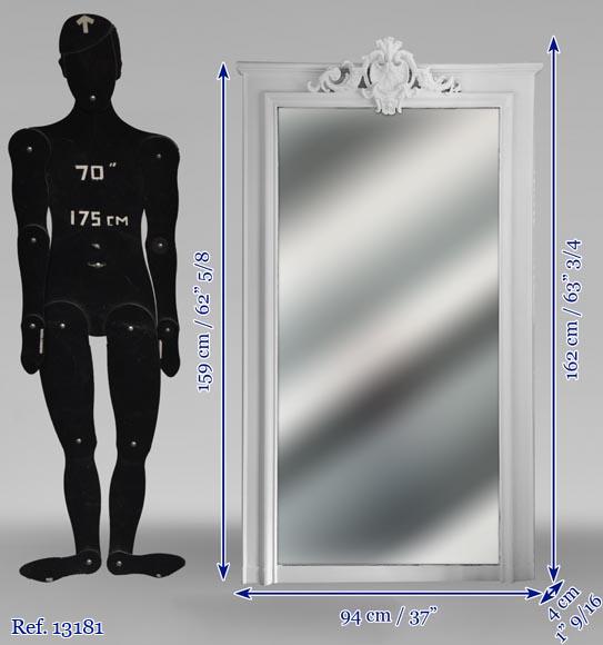 Trumeau en stuc et bois peint de style Régence Trumeau en stuc et bois peint de style Régence-5