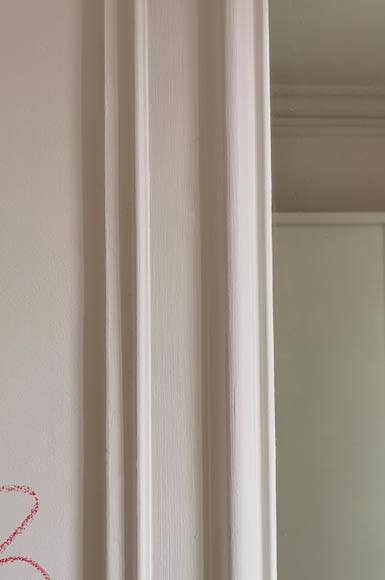 Trumeau en stuc et bois peint de style Régence Trumeau en stuc et bois peint de style Régence-3