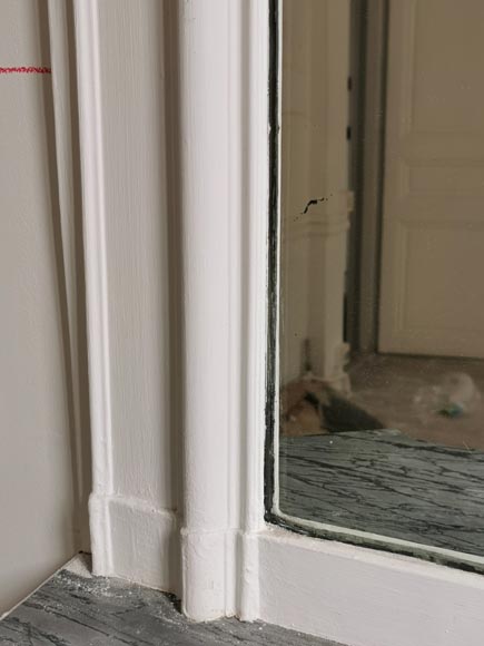 Trumeau en stuc et bois peint de style Régence Trumeau en stuc et bois peint de style Régence-4