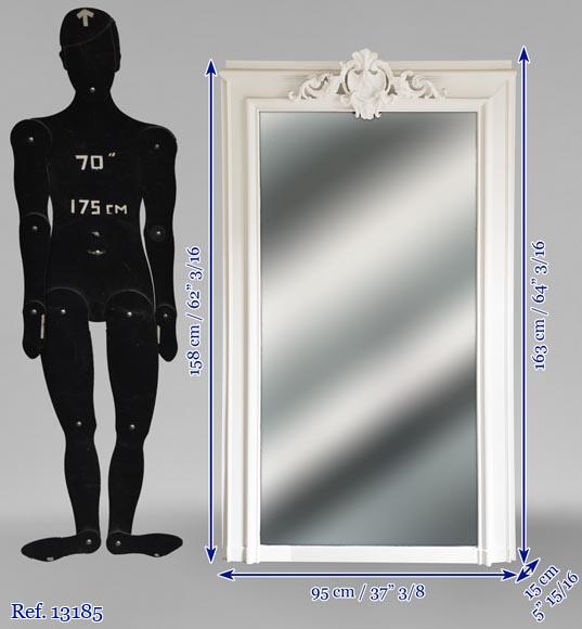 Trumeau en stuc et bois peint de style Régence Trumeau en stuc et bois peint de style Régence-5