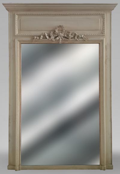 Trumeau de style Louis XVI au ruban, fin du XIXe siècle Trumeau de style Louis XVI au ruban, fin du XIXe siècle-0