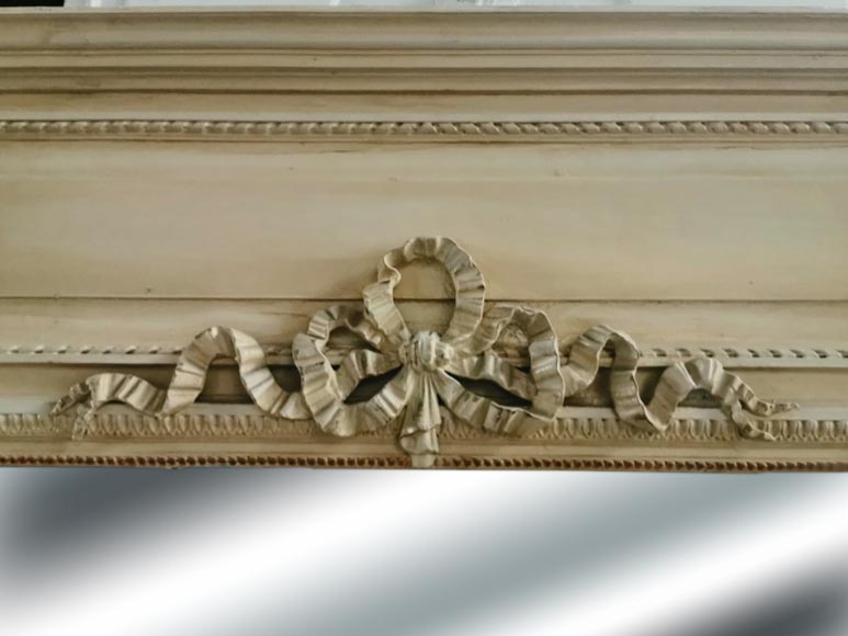 Trumeau de style Louis XVI au ruban, fin du XIXe siècle Trumeau de style Louis XVI au ruban, fin du XIXe siècle-1