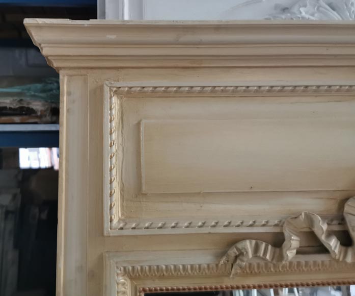 Trumeau de style Louis XVI au ruban, fin du XIXe siècle Trumeau de style Louis XVI au ruban, fin du XIXe siècle-3