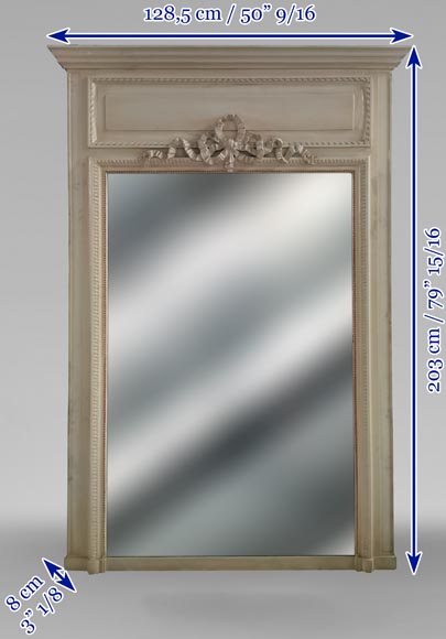 Trumeau de style Louis XVI au ruban, fin du XIXe siècle Trumeau de style Louis XVI au ruban, fin du XIXe siècle-6