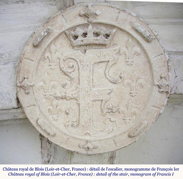 Plaque de cheminée au monogramme de François 1er, XIXe siècle Plaque de cheminée au monogramme de François 1er, XIXe siècle-1