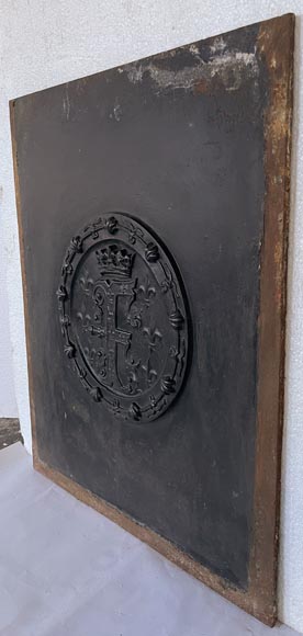 Plaque de cheminée au monogramme de François 1er, XIXe siècle Plaque de cheminée au monogramme de François 1er, XIXe siècle-4