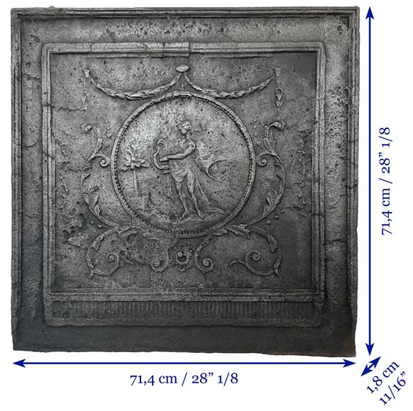 Plaque de cheminée ancienne  Plaque de cheminée ancienne