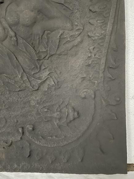 Plaque de cheminée de style louis XV représentant Aphrodite Pandemos Plaque de cheminée de style louis XV représentant Aphrodite Pandemos-4