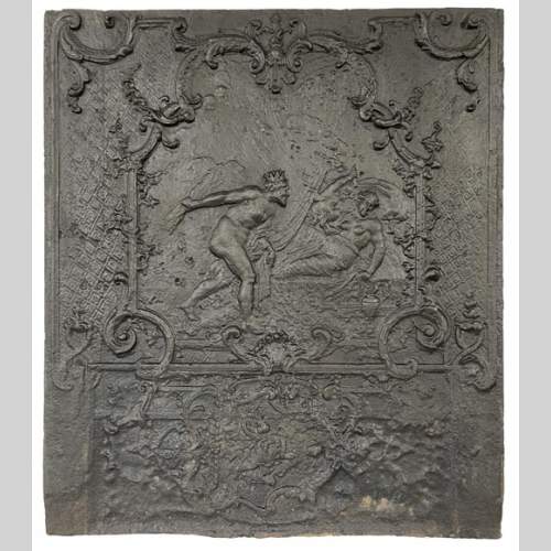 Grande plaque de cheminée