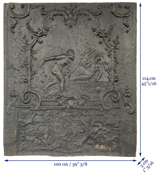 Grande plaque de cheminée Grande plaque de cheminée