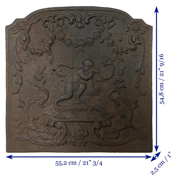 Plaque de cheminée de style Louis XV Plaque de cheminée de style Louis XV