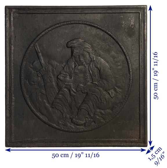 Plaque de cheminée  Plaque de cheminée