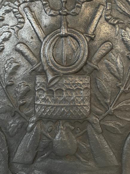 Plaque de cheminée moderne au décor de chasse Plaque de cheminée moderne au décor de chasse-1