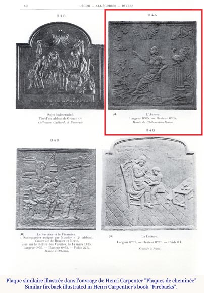 Plaque de cheminée  Plaque de cheminée