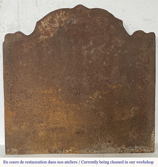 Plaques de cheminée aux armoiries d'alliance, XIXe siècle Plaques de cheminée aux armoiries d'alliance, XIXe siècle-7