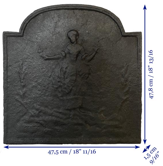 Petite plaque de cheminée Petite plaque de cheminée