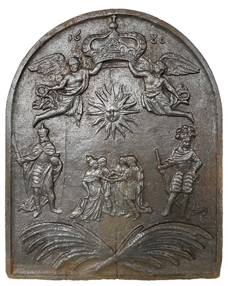 Plaque de cheminée en fonte Plaque de cheminée en fonte-0