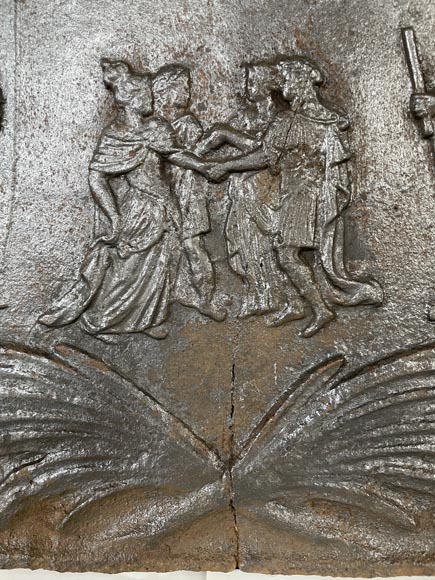 Plaque de cheminée en fonte Plaque de cheminée en fonte-3