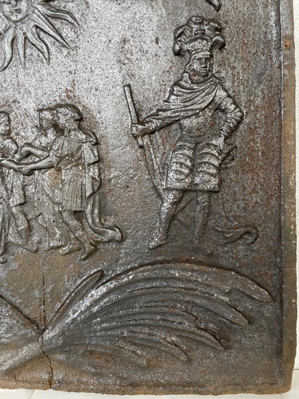 Plaque de cheminée en fonte Plaque de cheminée en fonte-4