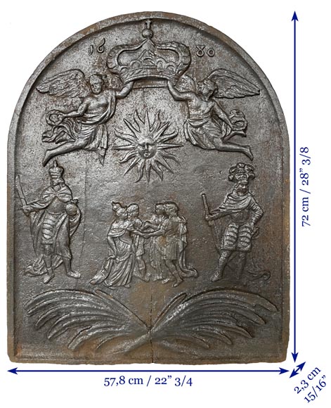 Plaque de cheminée en fonte Plaque de cheminée en fonte-8