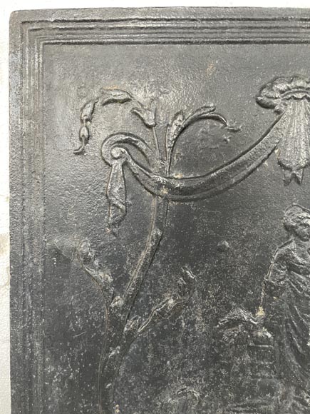 Plaque de cheminée , allégorie de Ceres,  Plaque de cheminée , allégorie de Ceres, -2
