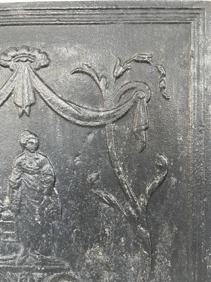 Plaque de cheminée , allégorie de Ceres,  Plaque de cheminée , allégorie de Ceres, -3