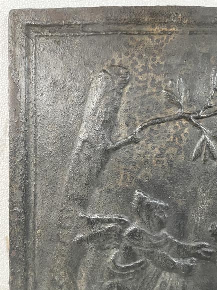 Plaque de cheminée à la scène mythologique Plaque de cheminée à la scène mythologique-2