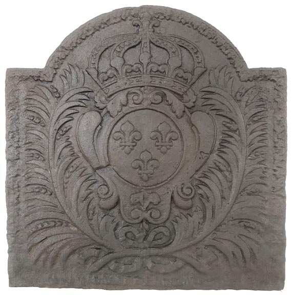 Plaque de cheminée aux Armes de France Plaque de cheminée aux Armes de France-0