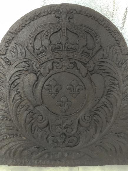 Plaque de cheminée aux Armes de France Plaque de cheminée aux Armes de France-1