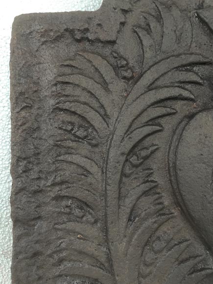 Plaque de cheminée aux Armes de France Plaque de cheminée aux Armes de France-2