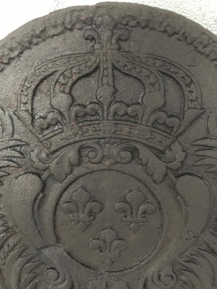 Plaque de cheminée aux Armes de France Plaque de cheminée aux Armes de France-3