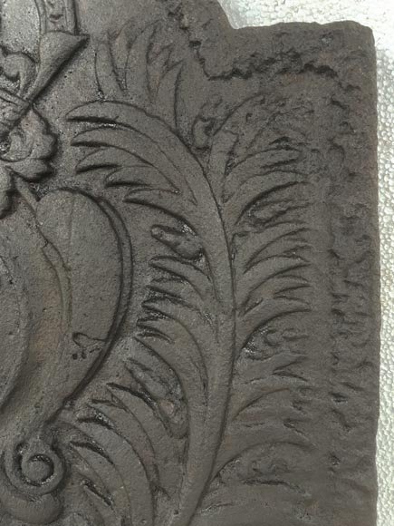 Plaque de cheminée aux Armes de France Plaque de cheminée aux Armes de France-4