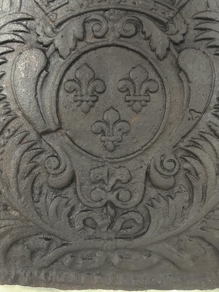 Plaque de cheminée aux Armes de France Plaque de cheminée aux Armes de France-6