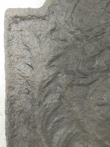 Plaque de cheminée aux armes de France couronnées Plaque de cheminée aux armes de France couronnées-2