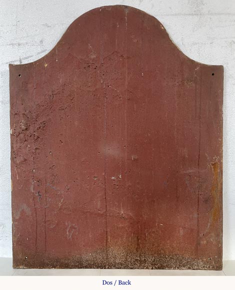 Matrice de plaque de cheminée au décor de scène paysanne Matrice de plaque de cheminée au décor de scène paysanne-7