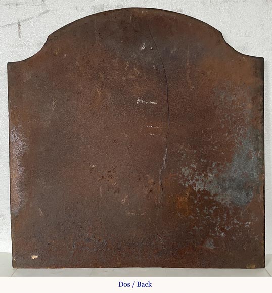 Petite plaque de cheminée aux paysans au bord du feu Petite plaque de cheminée aux paysans au bord du feu-5