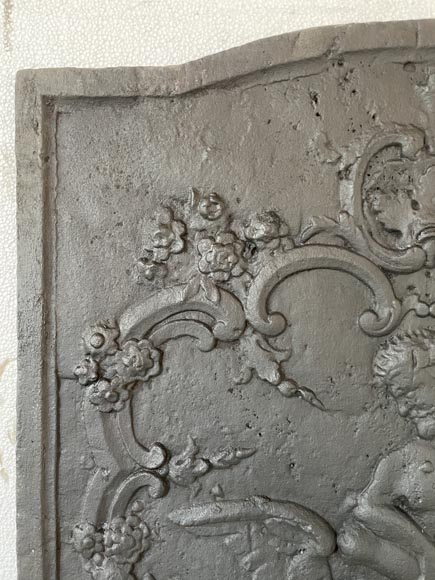 Plaque de cheminée représentant Zeus et son aigle, XIXe siècle Plaque de cheminée représentant Zeus et son aigle, XIXe siècle-1