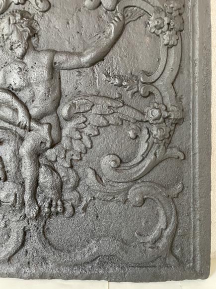 Plaque de cheminée représentant Zeus et son aigle, XIXe siècle Plaque de cheminée représentant Zeus et son aigle, XIXe siècle-6