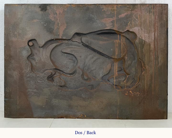 Plaque de cheminée à la Salamandre de François Ier Plaque de cheminée à la Salamandre de François Ier-6