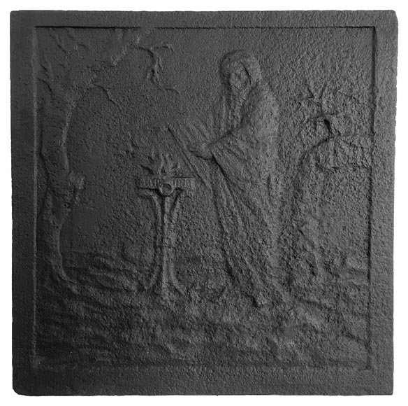 Plaque de cheminée à l'oracle Plaque de cheminée à l'oracle-0