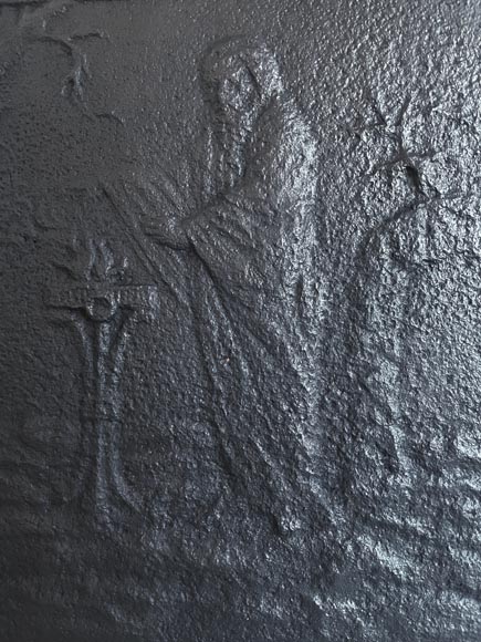 Plaque de cheminée à l'oracle Plaque de cheminée à l'oracle-1